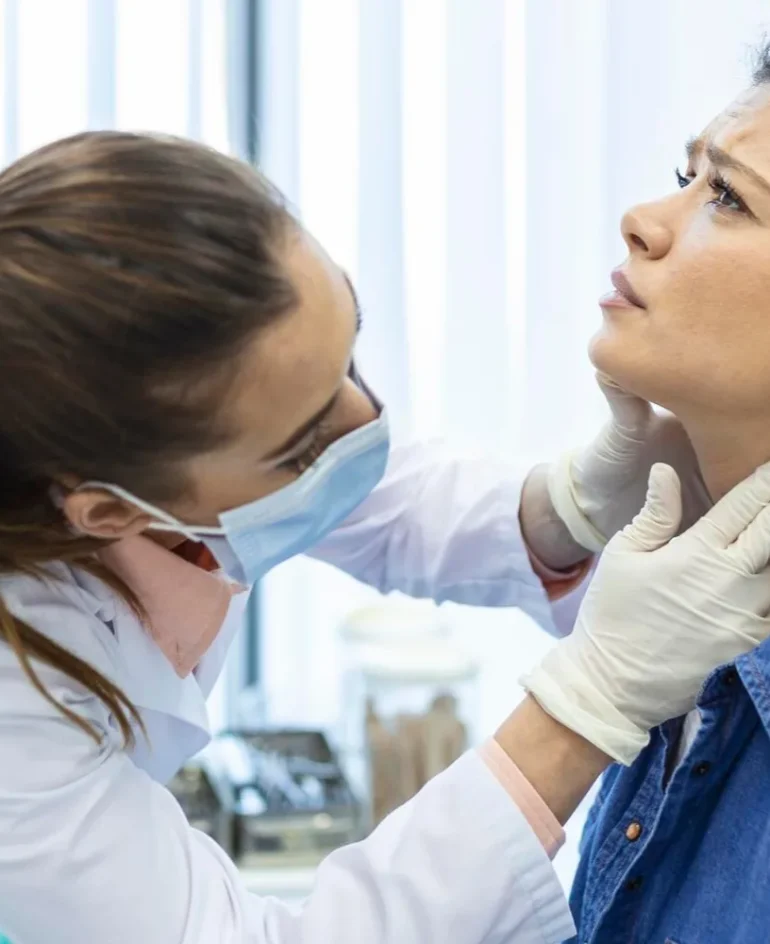 Doctor working in endocrinology