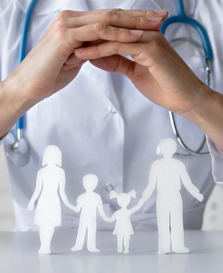 Doctor working in family medicine